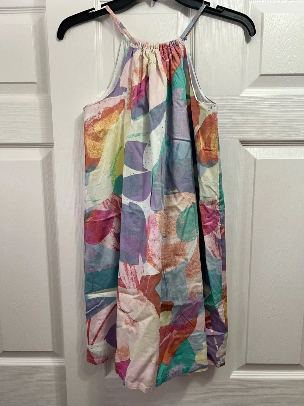 GAP Kids Pastel Abstract Halter Summer Dress Size 12